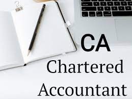 TEXT SHOWING Chartered Accountant CA